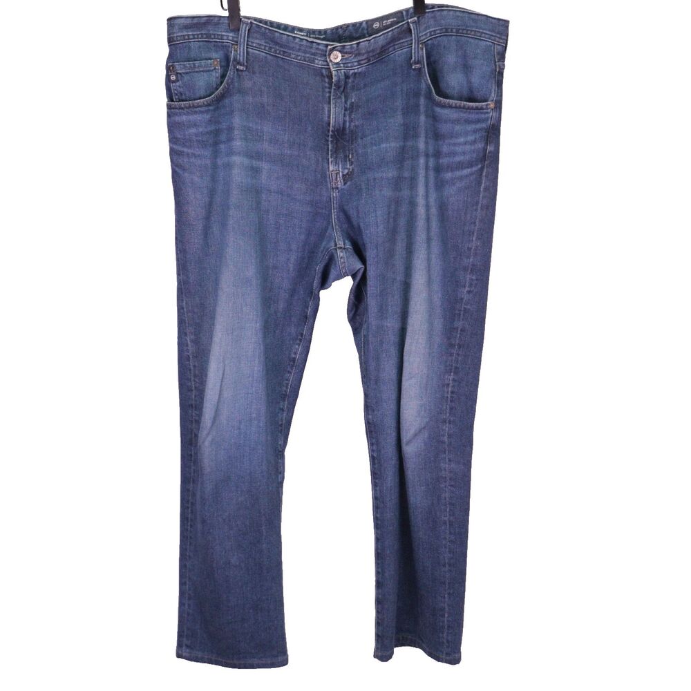 AG Adriano Goldschmied Everett Slim Straight Jeans Mens 40 x 32 Japanese Denim